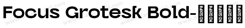 Focus Grotesk Bold字体转换
